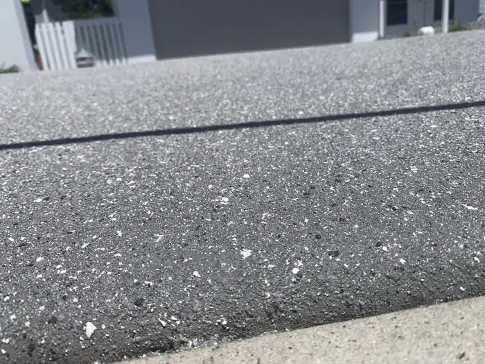 Dulux Avista fleck resurfacing finish reference — decorative fleck over existing concrete
